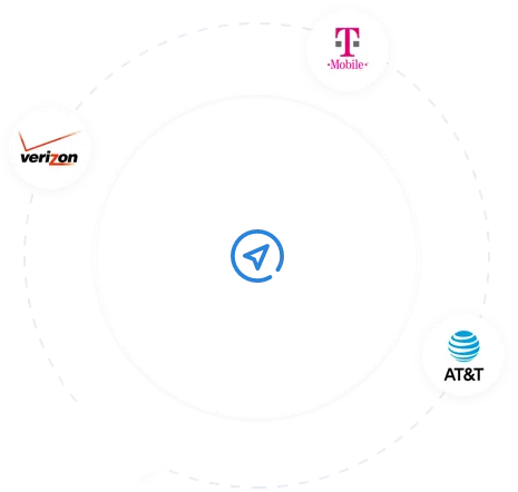 Fleet tracking with many cell carriers