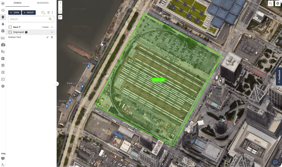 Route history of a vehicle