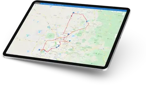 Fleet tracking on tablet